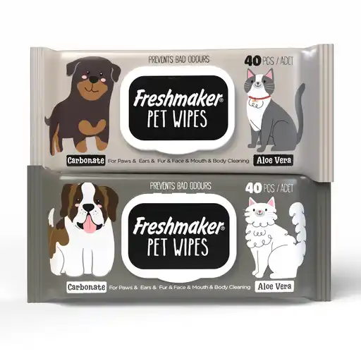 FRESHMAKER PET WIPES 40 PCS with fliptop